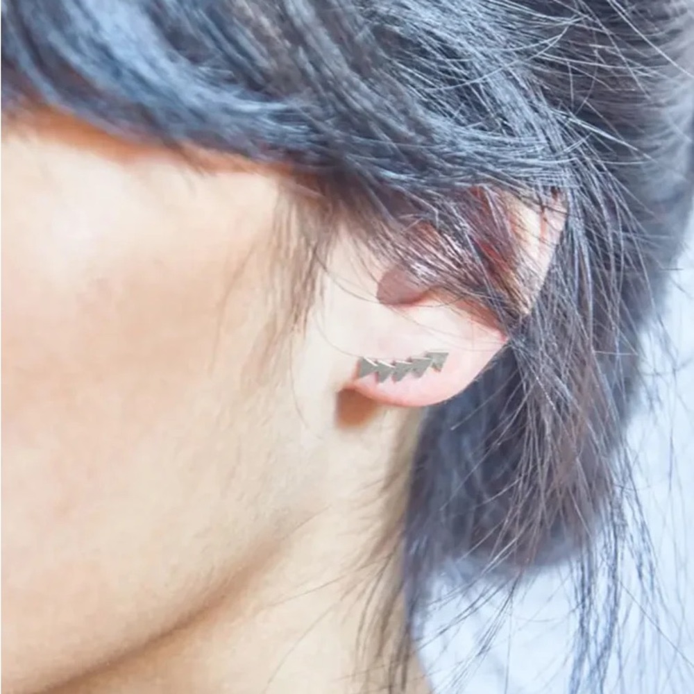 Silver earring set